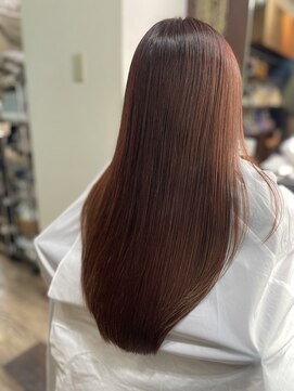 ルアン(Luan) ロング×ピンクブラウン