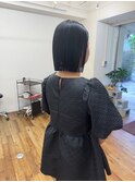 切りっぱなしボブ
