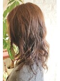 ロングレイヤーウェーブ×クリープパーマ×イノアカラー