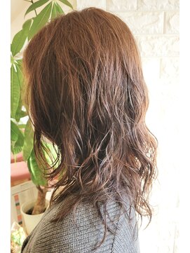 松本平太郎美容室 国立店 ロングレイヤーウェーブ×クリープパーマ×イノアカラー