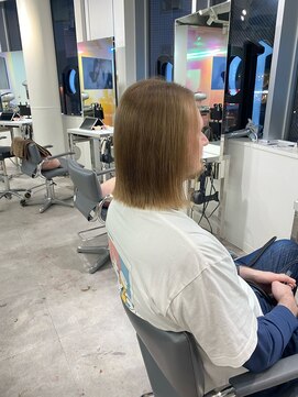 ユーフォリア 渋谷グランデ(Euphoria SHIBUYA GRANDE) ボブ メンズスタイル 長髪 AKARI