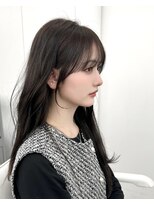 前髪顔まわり韓国ヘアレイヤーカットサイドバンク2wayバンク韓国
