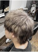 エンドカラー×メンズハイトーン×メンズウルフ