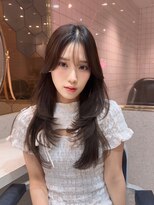 ルームバイシー 新宿(Loom. by Sea)&nbsp;アプリコットオレンジ×くびれヘア[夏/美髪/グレージュ]