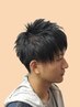 メンズ限定 カット+白髪染め+眉カット+スパシャンプー 