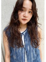 レジュアル(RESSUAL) ミディアムヘア暗めカラーグランマッシュデザインカラー