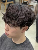 フィフス 天神大名(fifth) 天神大名シャドウパーマメンズカットガイルヘア30代波巻きパーマ