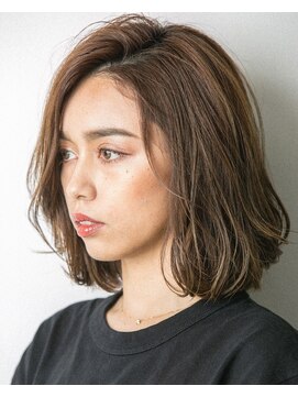 デジタルパーマカール外ハネ20代30代40代小顔くびレイヤー前髪