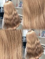 ベレーザ 渋谷(BELEZA)&nbsp;17261全頭ブリーチグレーブラウンバタフライカットミルクティー