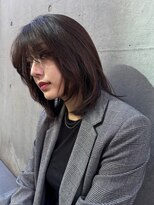 ガーデン 銀座(GARDEN) ロブ ボブ チョコレートブラウン ココアブラウン レイヤー