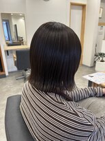 リノアバイフェリア(LINO’A by felia) パツっと外ハネボブ×グレージュカラー