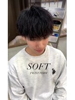 アッドバイケーツー 心斎橋(add by k-two Men's)&nbsp;前下がりマッシュソフトツイスト