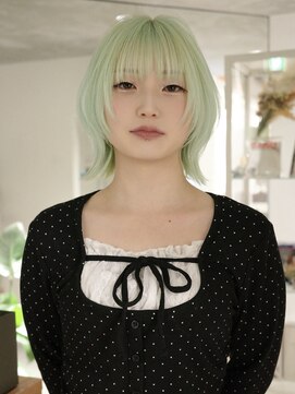 クペウヘイヴン(cope'u HAVEN) 原宿/ウルフカット レイヤー デザインカラー ルーツカラー