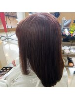 カットハウス はさみの部屋 艶カラーで叶う朝ラク美髪ボブ/まとまり重視