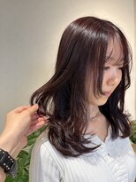 フルクタ(Fructa)&nbsp;鎖骨ミディアムレイヤーとレッドパープル