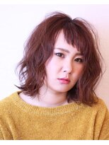 スパリブール(Spalibur)&nbsp;オン眉☆アシメバングのミディボブ