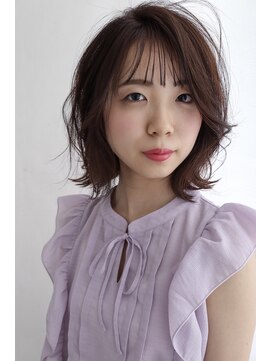 イソラブル(ISOLA-blu) 【ナチュラルフェミニン】ルーズボブ×シアーピンク