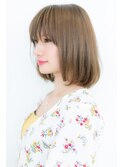 くすみカラー♪前下がり小顔フェミニンボブY上尾10代20代30代