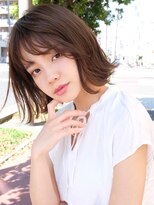 ヘアープレイス ヴィブ(hair place VIVE) アッシュベージュ 透け感ミディ