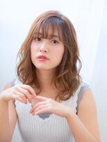 【aRietta飯田由美】シースルーベージュ×セミディ