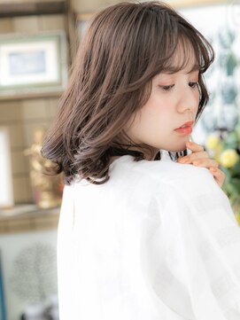 カバーヘア イヴ 戸頭店(COVER HAIR EVE) ダークアッシュシースルー前髪小顔3Dレイヤーb戸頭20代30代40代
