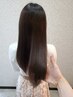 ☆【くせ毛改善】持続する艶髪へ！カット+髪質改善（酸熱）縮毛矯正　19000円