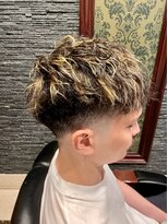 プレミアムバーバー 赤坂店(PREMIUM BARBER produce by HIRO GINZA) メッシュパーマ【ヒロ銀座】赤坂/バーバー/パーマ