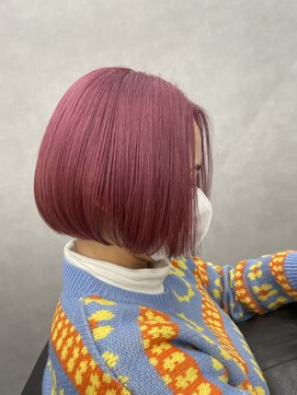 ジエクト カナウ(The Ect canow) ミニボブ　カシスカラー　カシスピンク　ショートスタイル