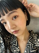 パーク(PARK)&nbsp;【PARK】アッシュブラック×切りっぱなしボブ