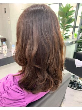 エンディアリング 東銀座(Endearing) 斜めバング/グレージュカラー/デザインカラー/眉毛/銀座/東銀座