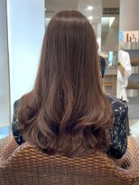 クーラ(Cura) コテ巻き風パーマロング斜めバングレイヤーカット