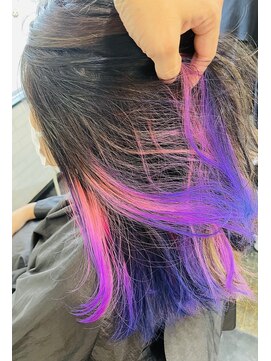 ヘアースタジオ ゴーゴー ヘアー(HAIR STUDIO GOGO HAIR) ピンクパープルインナーカラー