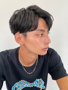 ツーダブルバイフィフス 西梅田店(WW.. by fifth) センターパートニュアンスパーマスパイラルパーマメンズパーマWW