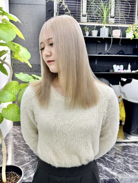 チュダック(ChuDuck) 韓国風《ミルクティー》ハイトーン/ケアブリーチ/ダブルカラー