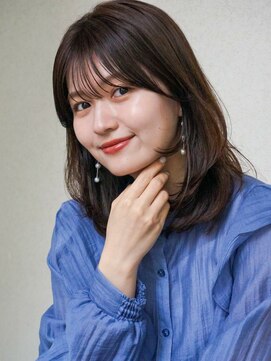 ガーデン オオタカノモリ(garden otakanomori) 20代30代40代ベージュ耳かけくびレイヤーカットワンカールミディ