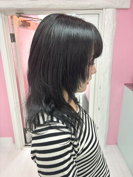 グラスペディア(graspedia) ブラックウルフカット【広島ウルフカット】【ウルフカット広島】