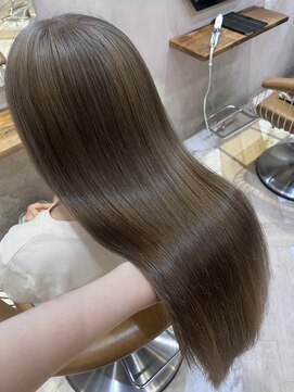 ロンドローズ 名古屋(Lond damaskRose) 学割 ブリーチなしダブルカラー ブリーチ 髪質改善 ボブ *411