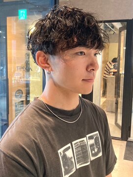 メンズサロン ブロック(Men's Salon bloc) 波巻きパーマ　ニュアンスパーマ　メンズショート　爽やか