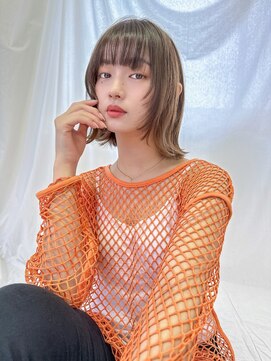 アンジェリカ 立町店(ANGELICA) 外ハネ インナーカラー 顔まわりレイヤー