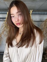 ローブ アオヤマ(LOAVE AOYAMA)&nbsp;ブリーチなしダブルカラー/キャラメルベージュ/透明感カラー