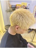 ホワイトメッシュ/ツイスパ/ツイスト/スペインカール/ブリーチ