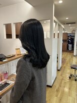 ナンプウ(Nanpu) 地毛風オリーブカラー×レイヤーカット