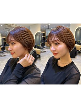 [#小顔#似合わせカット］【カット+アイロン仕上げ＆レクチャー♪\4900】この冬マストな抜け感[大阪茨木]