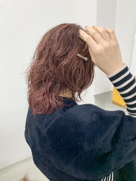 ツバメ ヘアー(TSUBAME HAIR) 春のくすみピンクカラー