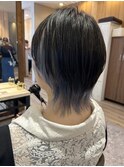 ウルフ×インナーカラーシルバーアッシュ