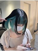 インナーカラー/前髪インナー/ボブヘア