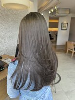 ビーチ(BEACH) ミントベージュ透け感カラーレイヤーカット