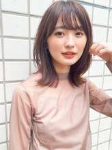 エル 横浜(eL)&nbsp;前髪 イメチェン ピンクベージュ アンブレラカラー