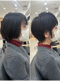 30代40代50代白髪ぼかし丸みショートくびれショート
