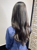 モナン 渋谷(Monan)&nbsp;オリーブグレーハイライト×ローレイヤーカーテンバング